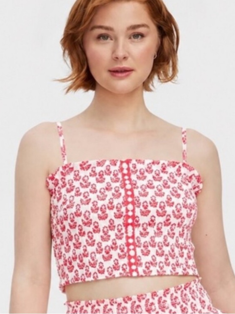 Roller Rabbit x Target Women's Floral Smocked Peplum Tank Top
